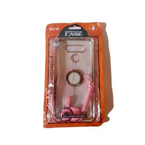 For LG K51 Phone Case, Clip Kickstand Cover +Tempered Glass Protector